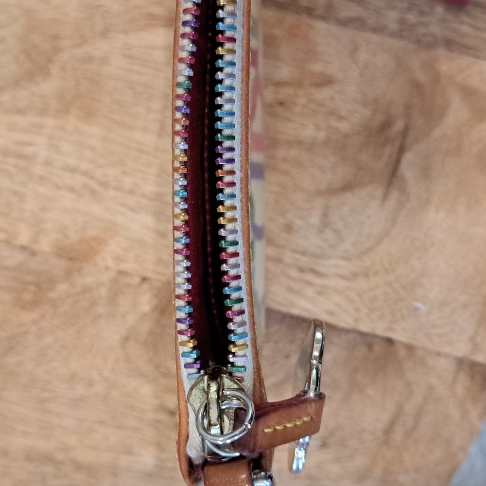 Dooney & Bourke Multicolor Logo Wristlet/Mini Bag - Picture 2 of 4